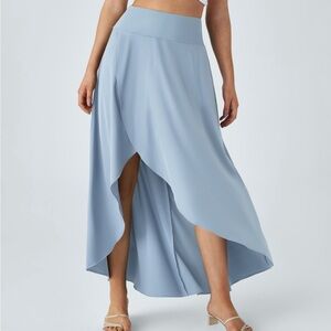 HALARA Light Blue High Low Skirt NWT